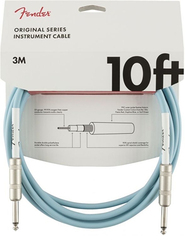 Fender Original Daphne Blue 3 Metre Kablo