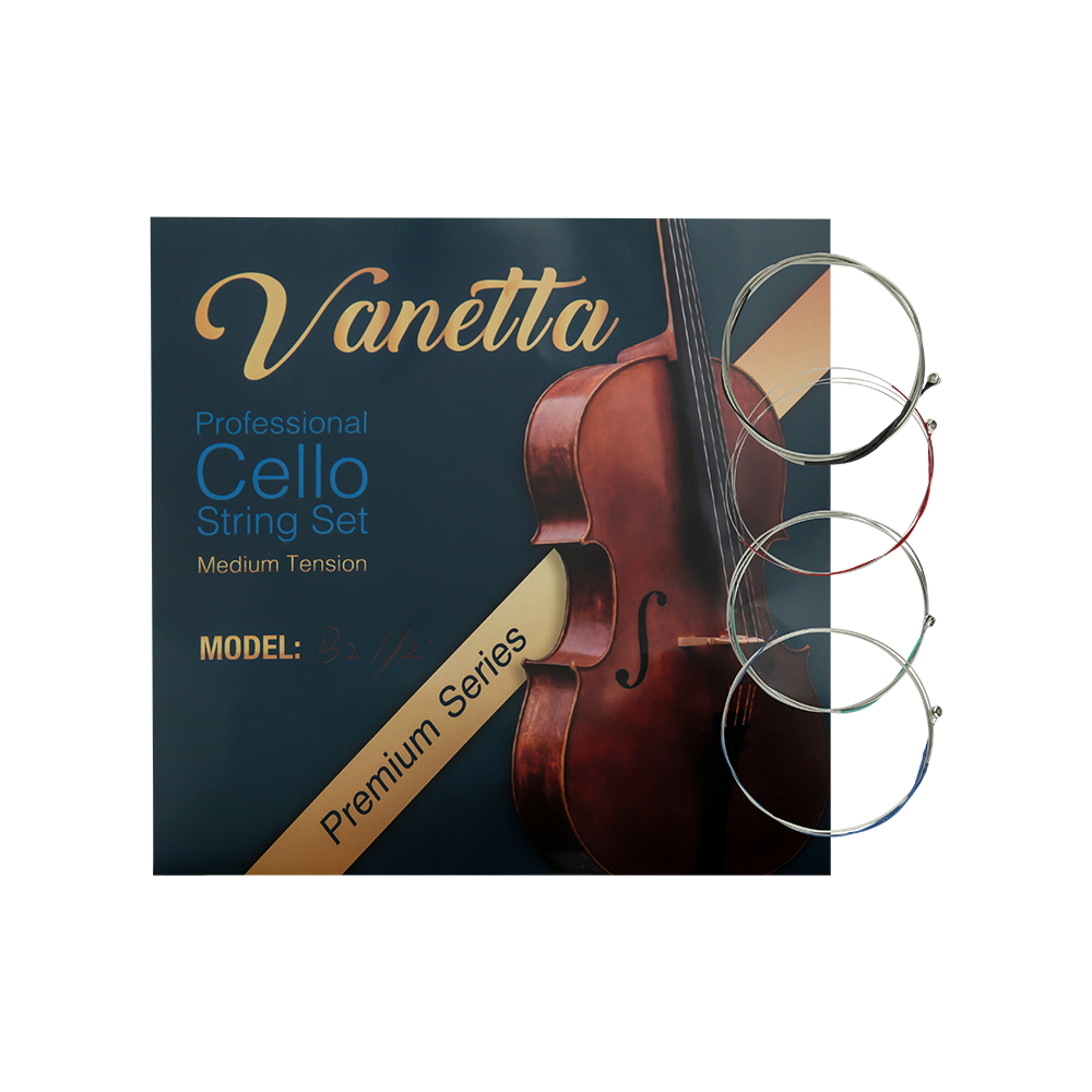 VANETTA VNT-B2 1/2 Öğrenci Çello Takım Tel / 1/2 Boy