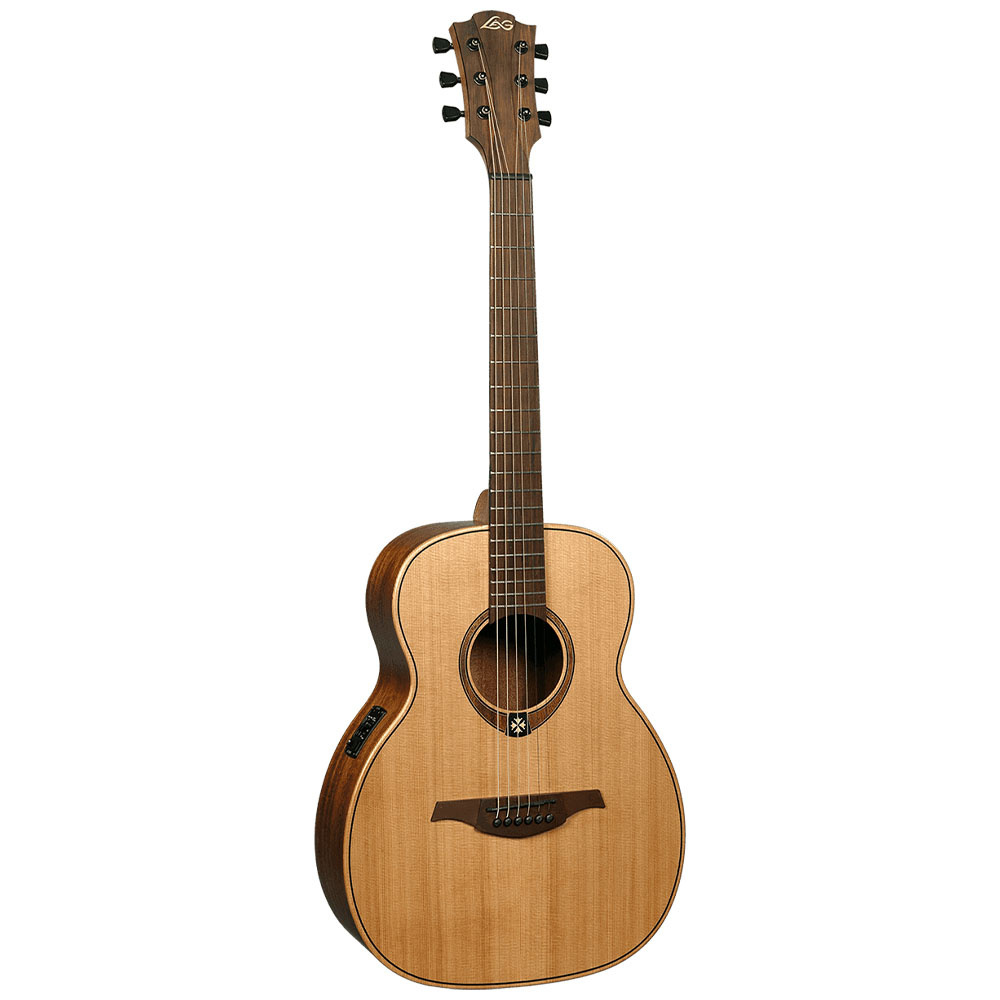 LAG TRAVEL-RCE Travel Red Cedar Elektro Akustik Gitar Gig Bag Dahil