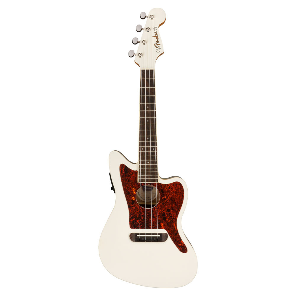 Fender Fullerton Jazzmaster Olympic White Ukulele