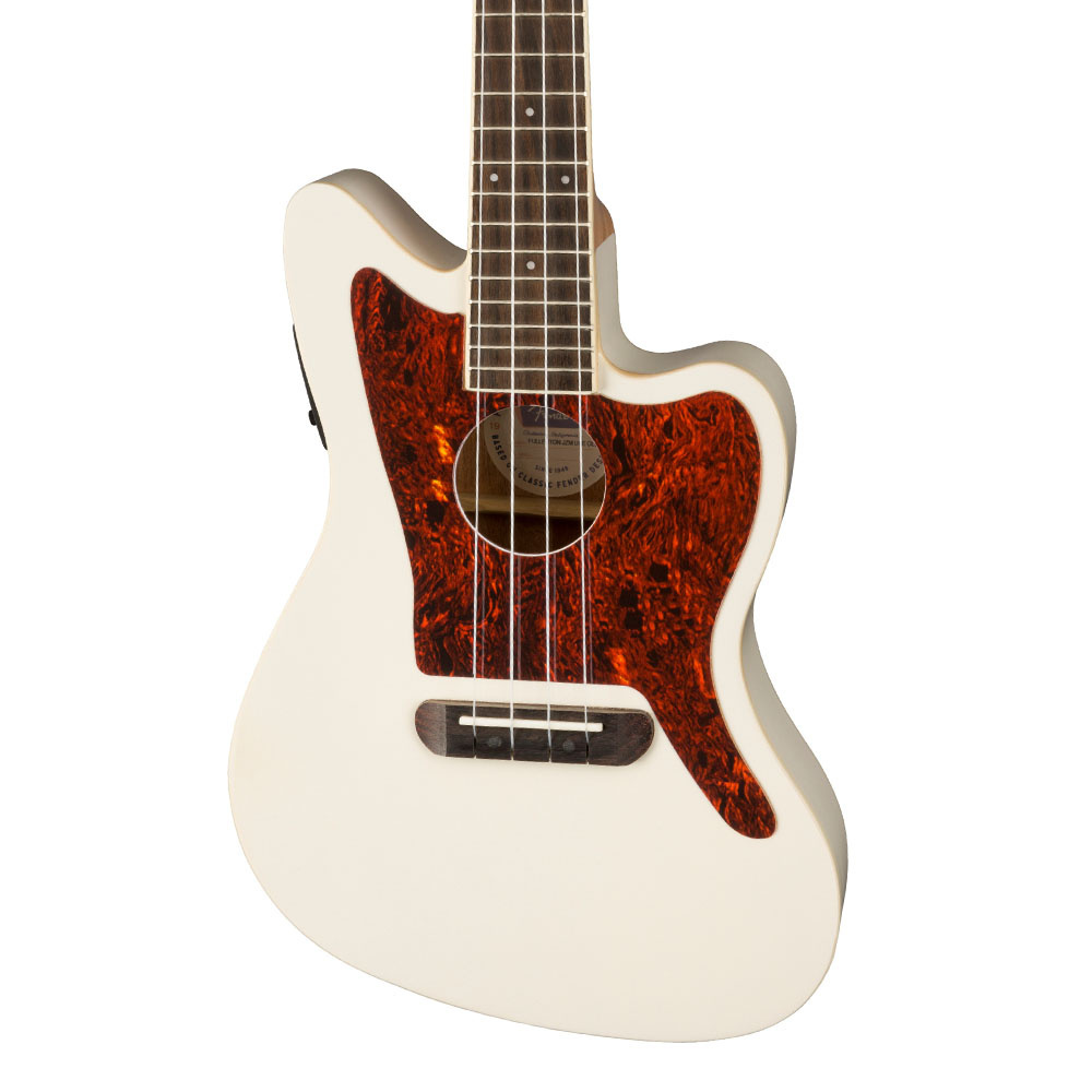 Fender Fullerton Jazzmaster Olympic White Ukulele
