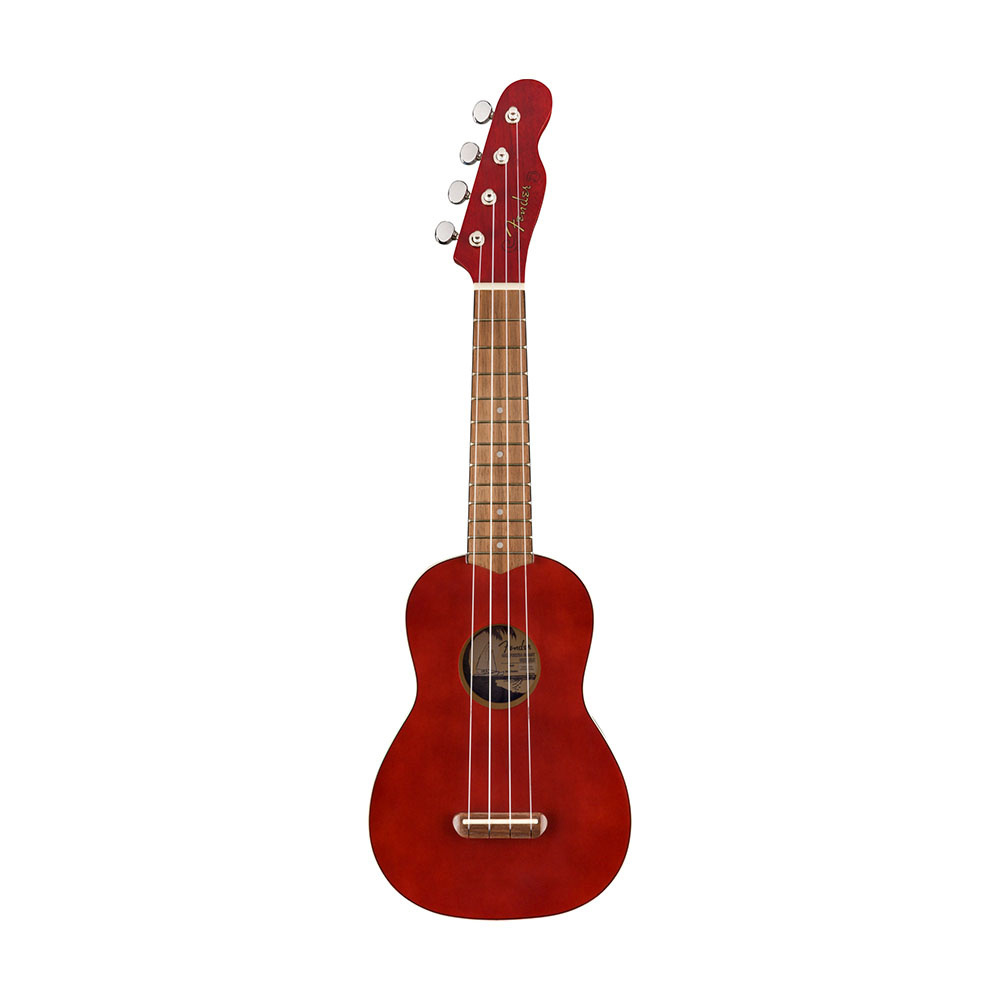 Fender Venice Soprano Ceviz Klavye Cherry Ukulele