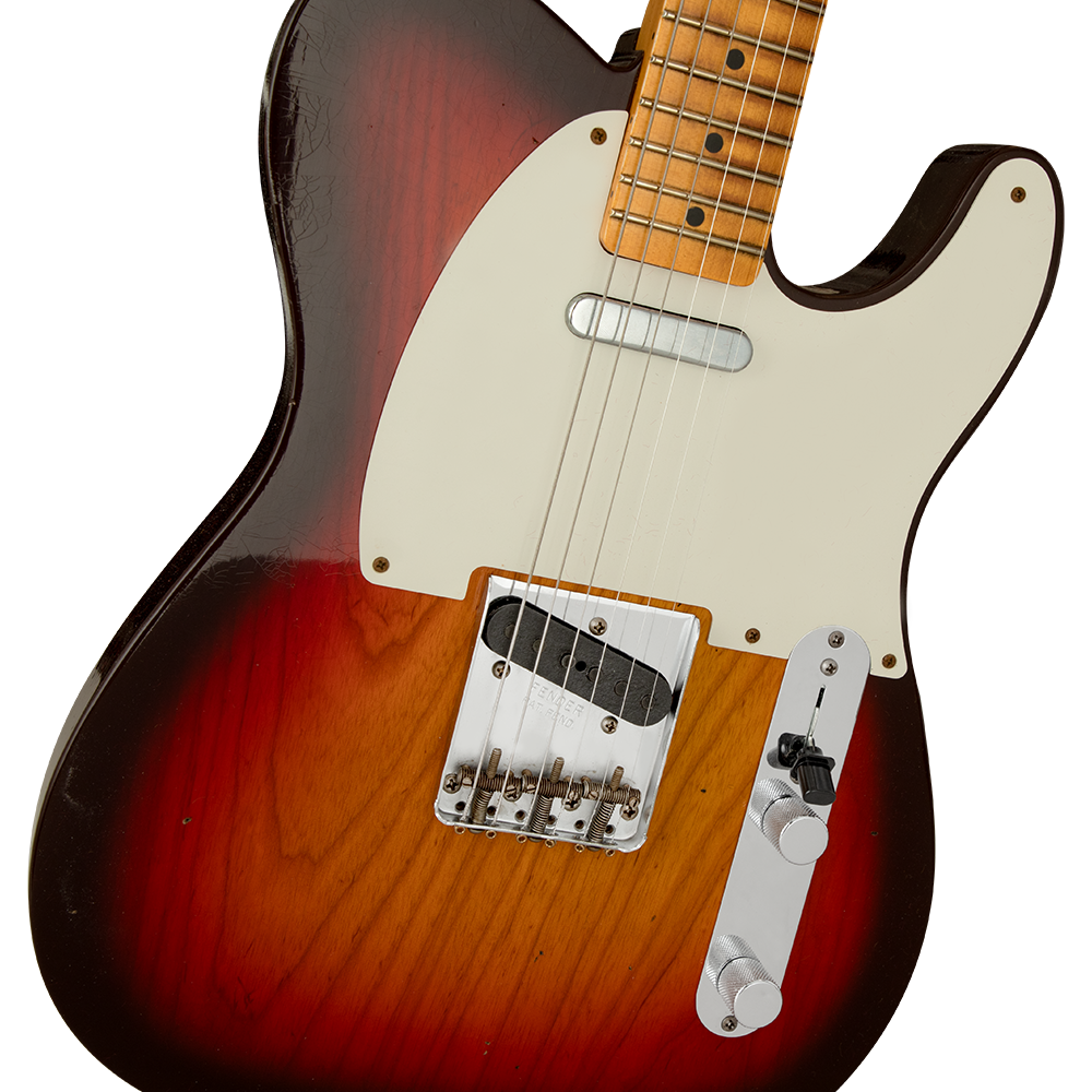 Fender Custom Shop B2 1958 Telecaster Journeyman Relic Wide Fade 3 Ton Sunburst Elektro Gitar