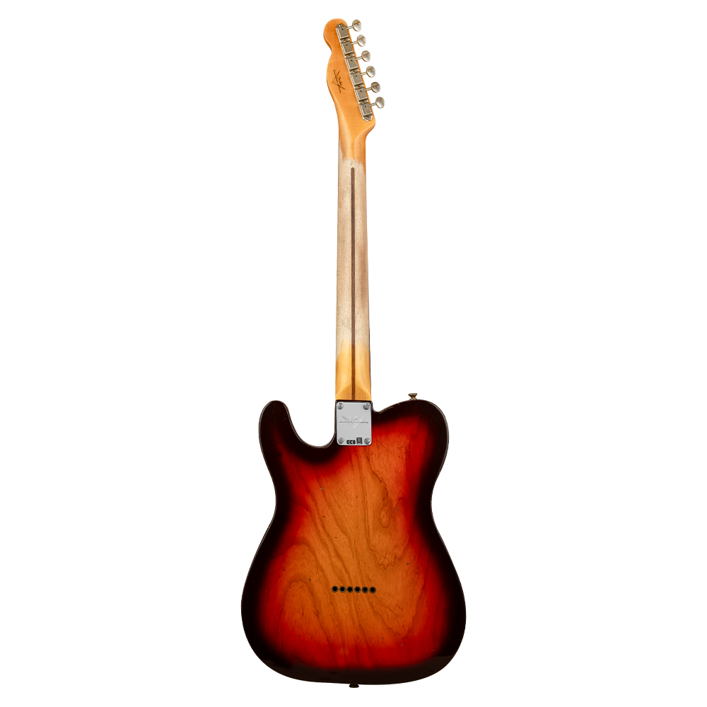 Fender Custom Shop B2 1958 Telecaster Journeyman Relic Wide Fade 3 Ton Sunburst Elektro Gitar