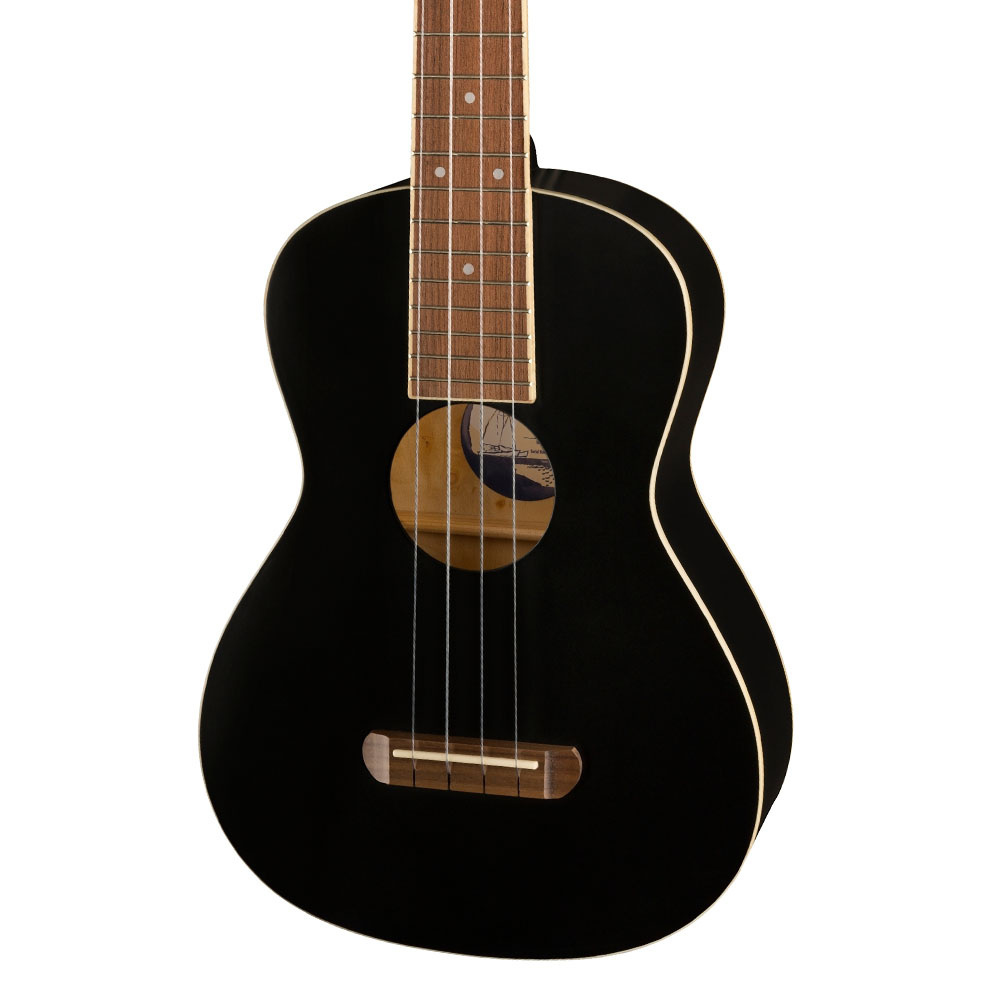 Fender Avalon Ceviz Klavye Siyah Tenor Ukulele