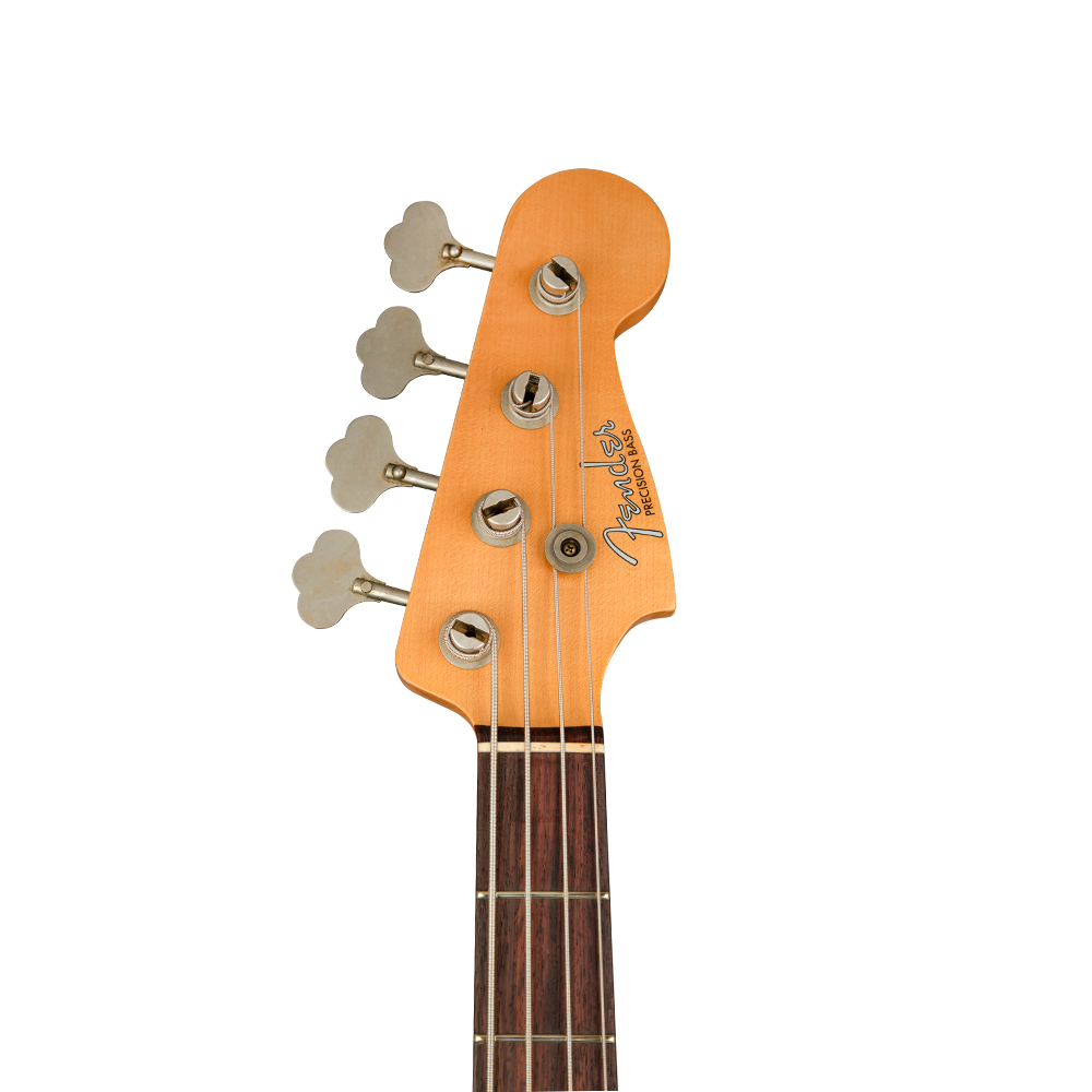 Fender Custom Shop 1963 Precision Bass Journeyman Relic Aged Olympic White Bas Gitar