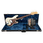Fender Custom Shop 1963 Precision Bass Journeyman Relic Aged Olympic White Bas Gitar