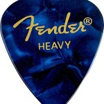 Fender 351 Shape Premium Picks Heavy 12'li paket Mavi Pena