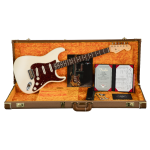 Fender Custom Shop Masterbuilt Yuriy Shishkov 1963 Stratocaster Journeyman Relic Aged Arctic White Elektro Gitar