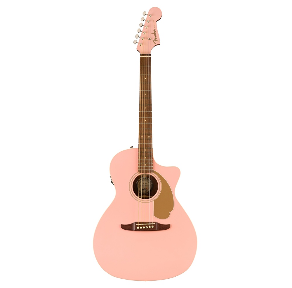 Fender FSR Newporter Player Ceviz Klavye Shell Pink Elektro Akustik Gitar