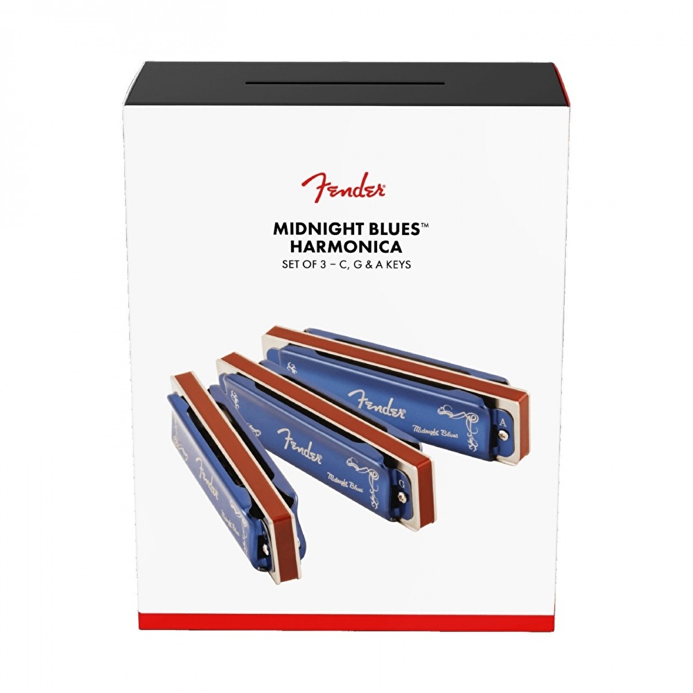 FENDER MIDNIGHT BLUES - 3'lü Mızıka Seti (Çantalı)