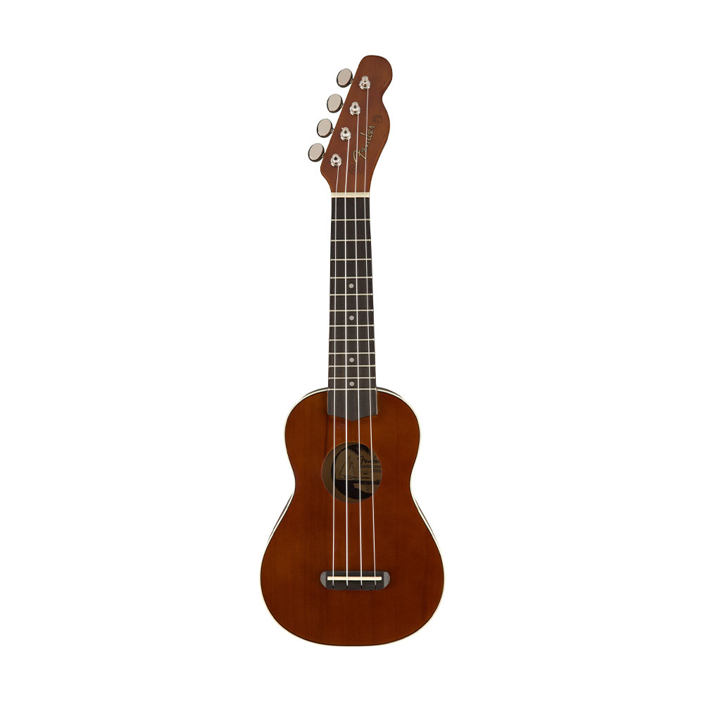 Fender Venice Soprano Ukulele WN Ceviz Klavye Naturel