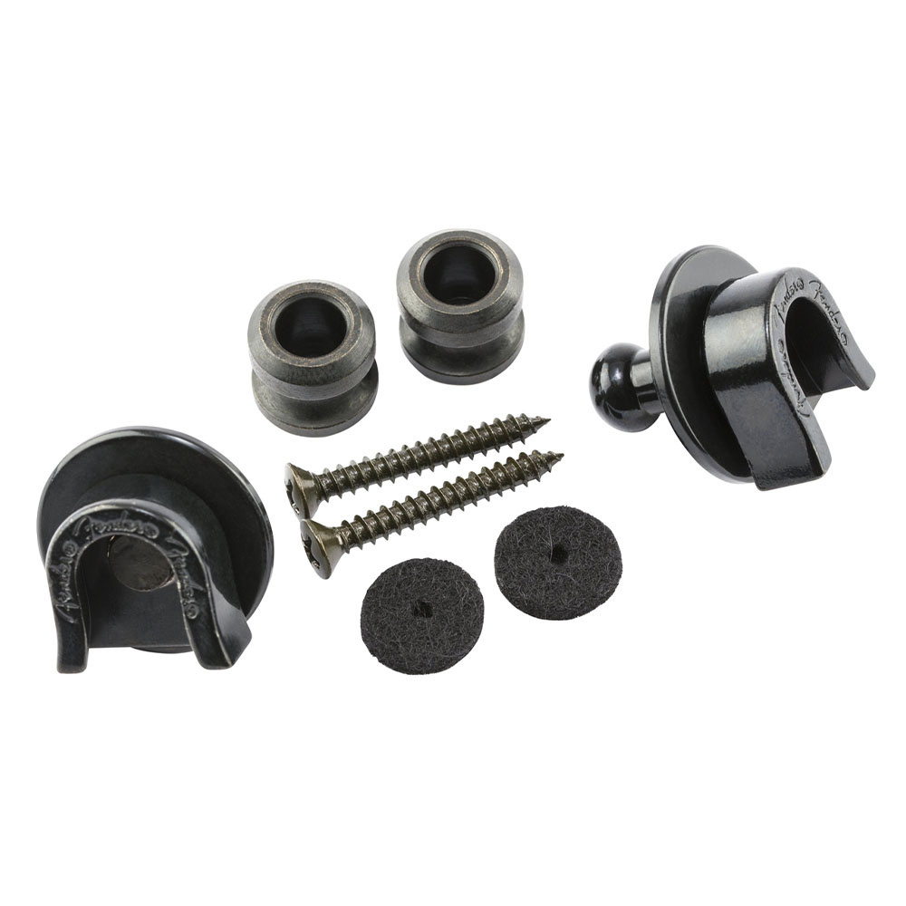 Fender Security Strap Locks Black (2) Askı Kilidi Locks & Buttons