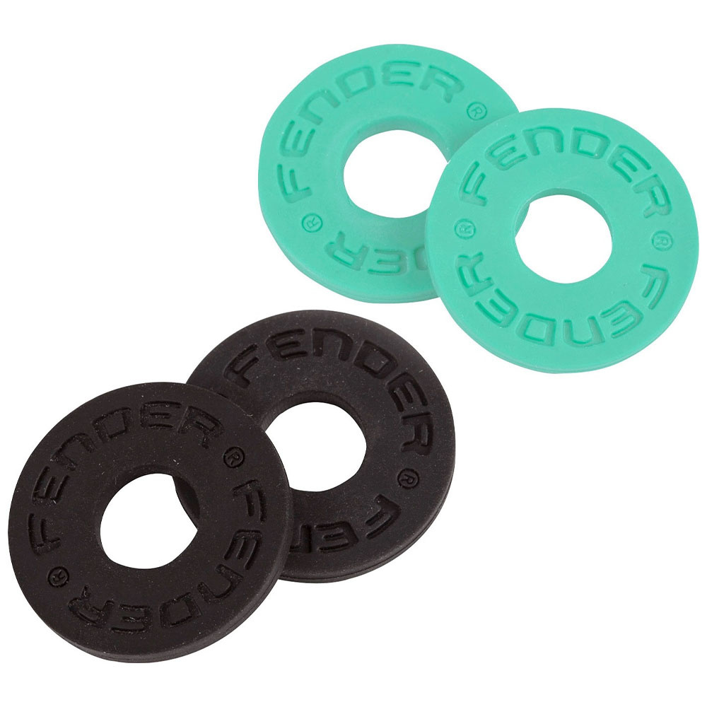 Fender Strap Blocks(4 pack) Black Surf Green Askı Kilidi