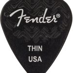 Fender Siyah 351 Shape Thin (6'lı Paket)