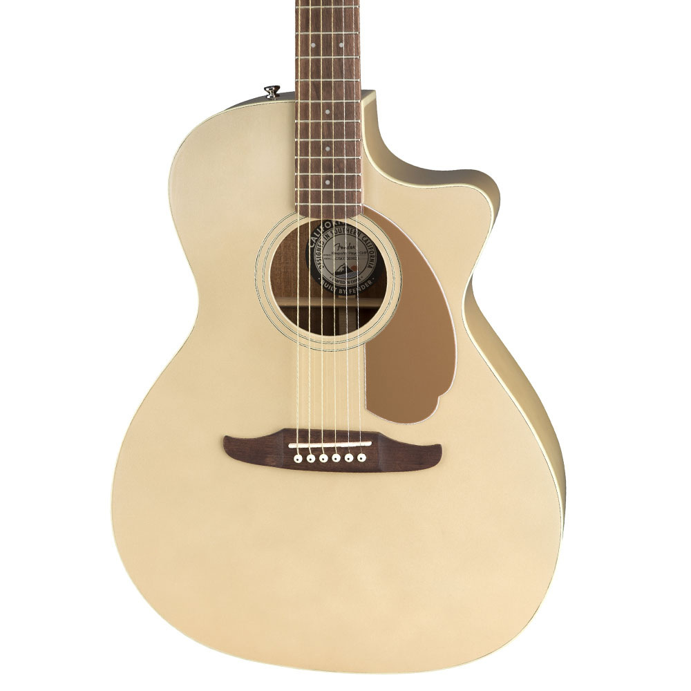 Fender Newporter Player Ceviz Klavye Champagne Elektro Akustik Gitar