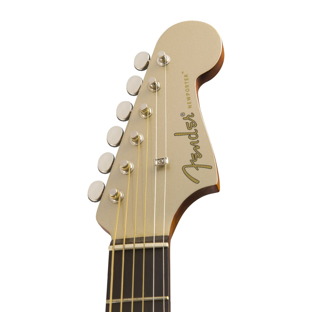 Fender Newporter Player Ceviz Klavye Champagne Elektro Akustik Gitar