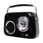 KOZMOS FB-R302-BK Siyah Retro Radyo ve Bluetooth Hoparlör