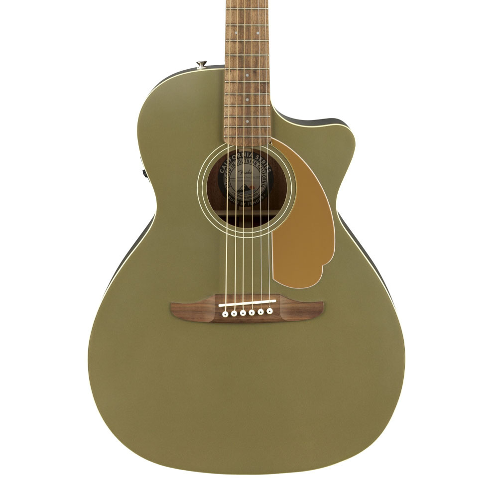 Fender Newporter Player Walnut Klavye Olive Satin Elektro Akustik Gitar