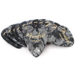 Fender 351 Shape Premium Picks Heavy 12 Pack Black Moto Picks Pena