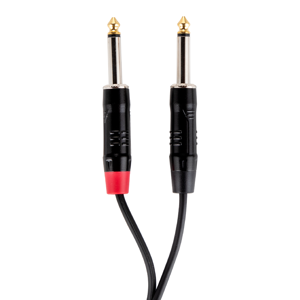 Kozmos KCL-317-3M Stereo TRS 6,35 - 2 x Mono TRS 6,35MM 3mt Kablo