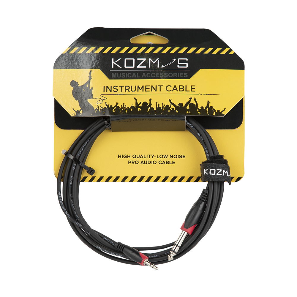 Kozmos KCL-202-3M / 3.5MM TRS > 6.5MM TRS Kablo