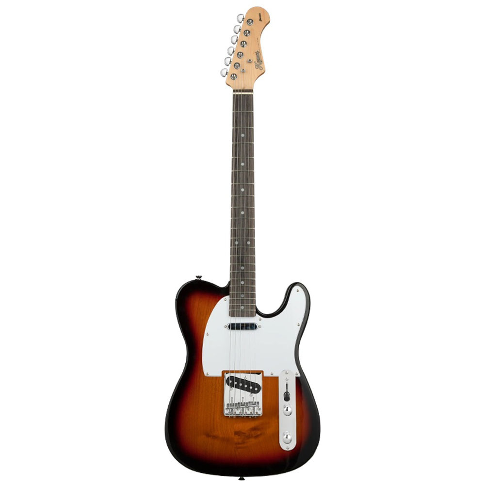 Kozmos KTL-ALDSSS-GRWN-3TS Strat SSS Gülağacı Klavye 3-Tone Sunburst Elektro Gitar