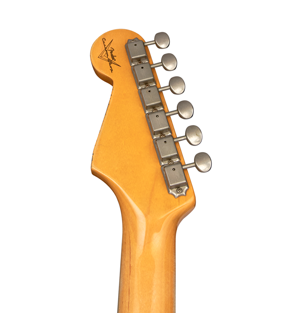 Fender Custom Shop 1960 Stratocaster Relic Gülağacı Klavye Vintage White Tortoise Shell PG Elektro Gitar