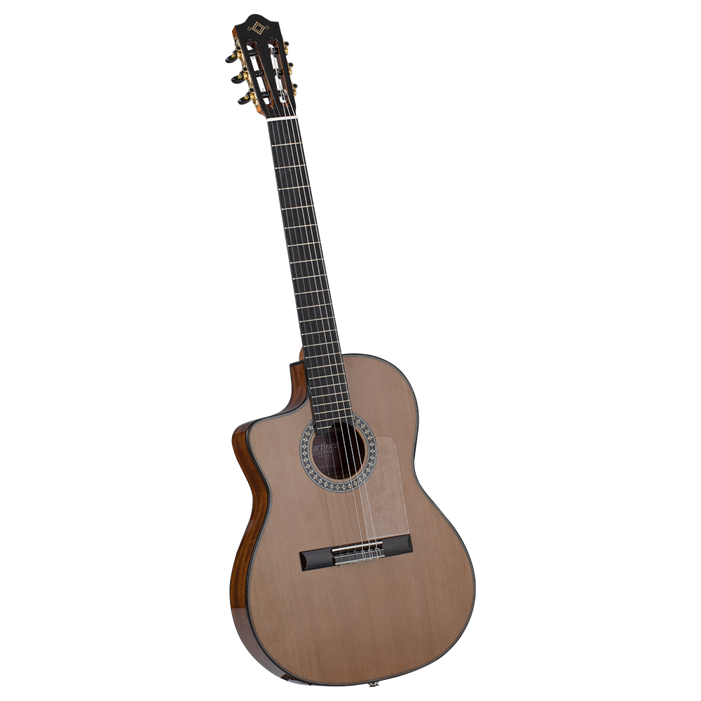 MARTINEZ MP-1 PRE CET LEFT Cutaway Solak Elektro Klasik Gitar