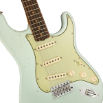 Fender Custom Shop Limited 1964 Stratocaster Journeyman Relic Gülağacı Klavye Faded Aged Sonic Blue Elektro Gitar