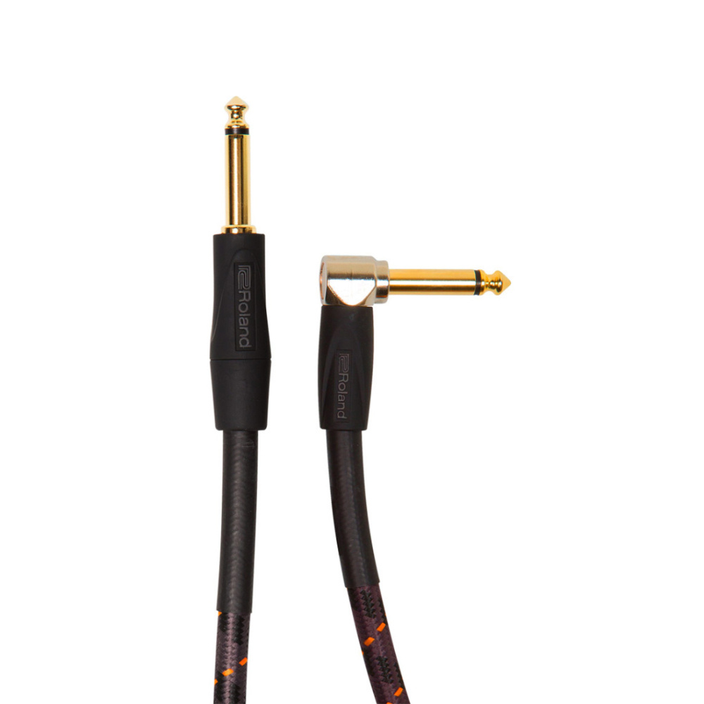 ROLAND RIC-G10A 3M Düz/L Uçlu 1/4 JACK Enstrüman Kablosu