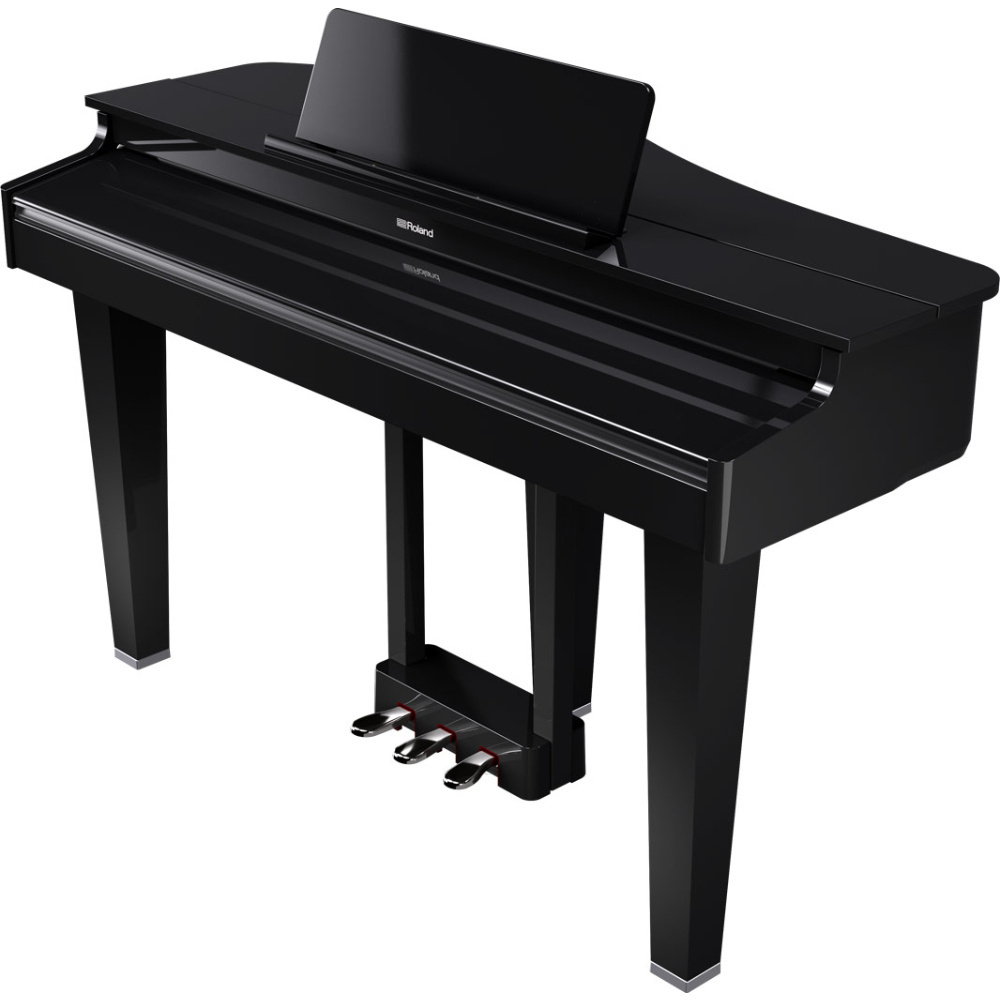 ROLAND GP-3-PE Parlak Siyah Mini Kuyruklu Dijital Piyano