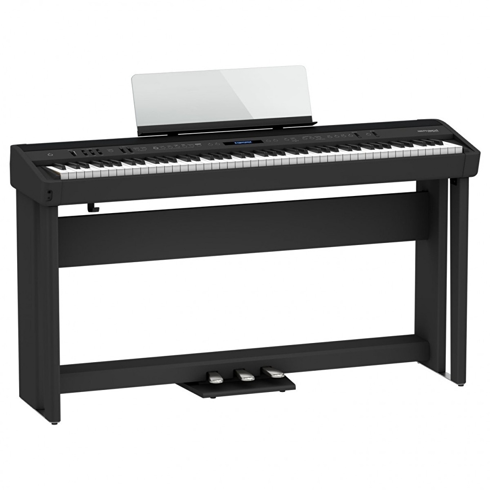 ROLAND FP-90X-BK Siyah Taşınabilir Dijital Piyano (Stand ve Pedal Ünitesi Dahil)