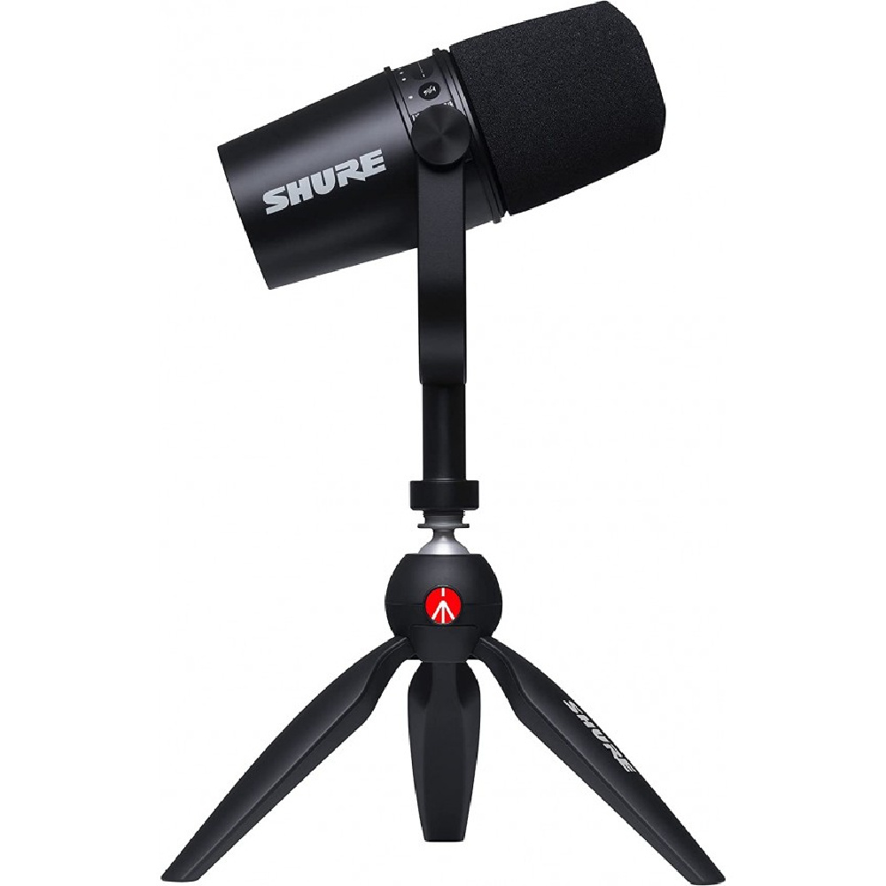 Shure MV7-K-BNDL XLR/USB Podcast Mikrofonu ve Stand Paketi