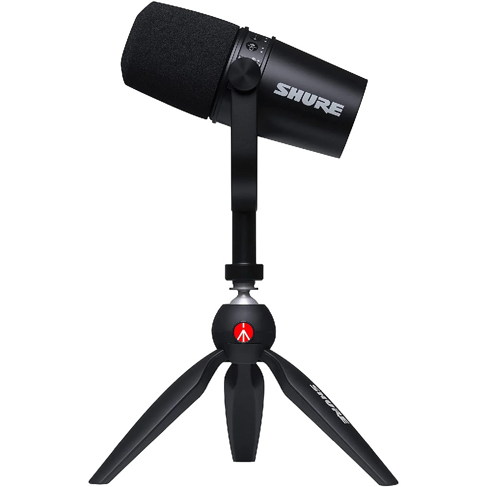Shure MV7-K-BNDL XLR/USB Podcast Mikrofonu ve Stand Paketi
