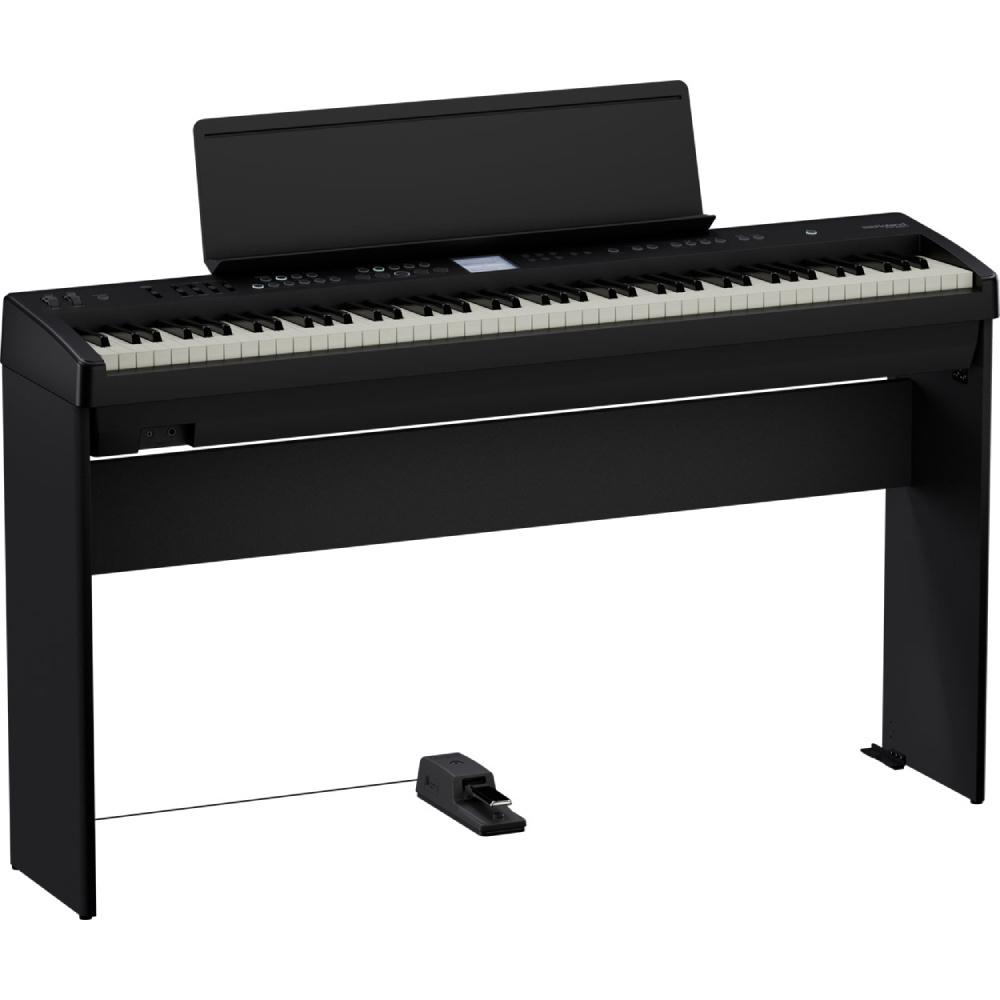 ROLAND FP-E50-BK Siyah Taşınabilir Dijital Piyano (Stand ve Pedal Ünitesi Dahil)