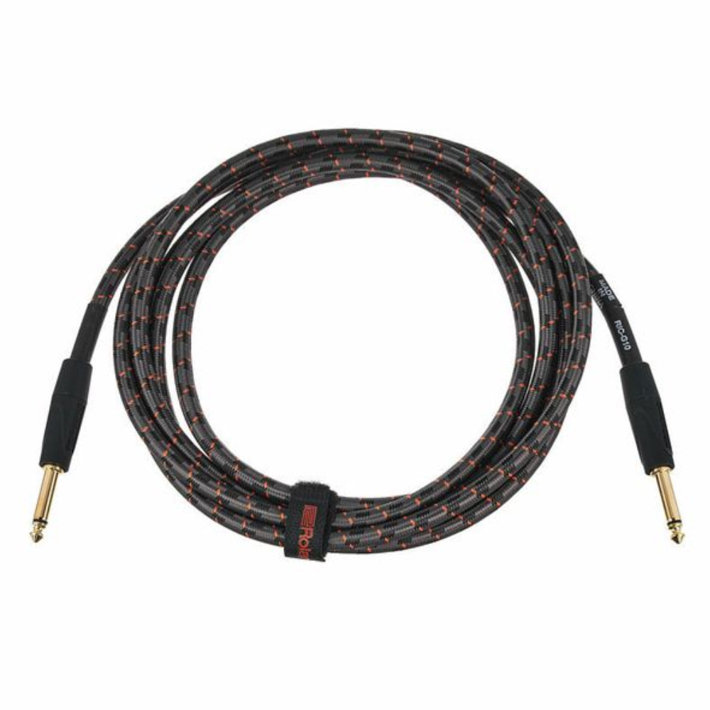 ROLAND RIC-G10 3M Düz Uçlu 1/4 JACK Enstrüman Kablosu