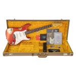 Fender Custom Shop 1959 Stratocaster Heavy Relic Gülağacı Klavye Super Faded Aged Candy Apple Red Elektro Gitar