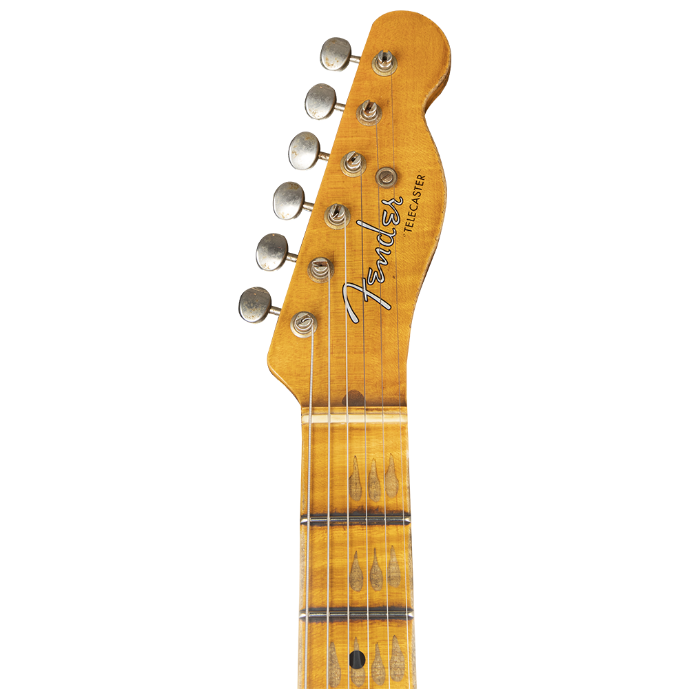 Fender Custom Shop W21 Limited Edition 1951 Telecaster Heavy Relic Akçaağaç Klavye Aged Butterscotch Blonde Elektro Gitar
