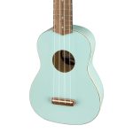 Fender Venice Ceviz Klavye Daphne Blue Soprano Ukulele