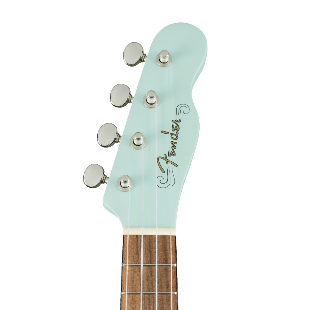 Fender Venice Ceviz Klavye Daphne Blue Soprano Ukulele