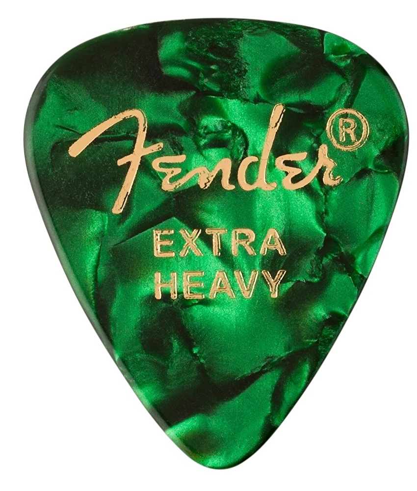 Fender 351 Shape Premium Picks Extra Heavy Yeşil (12’li Paket)