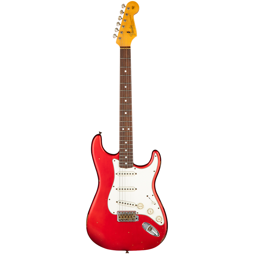 Fender Custom Shop 1965 Strat Relic Candy Apple Red Elektro Gitar