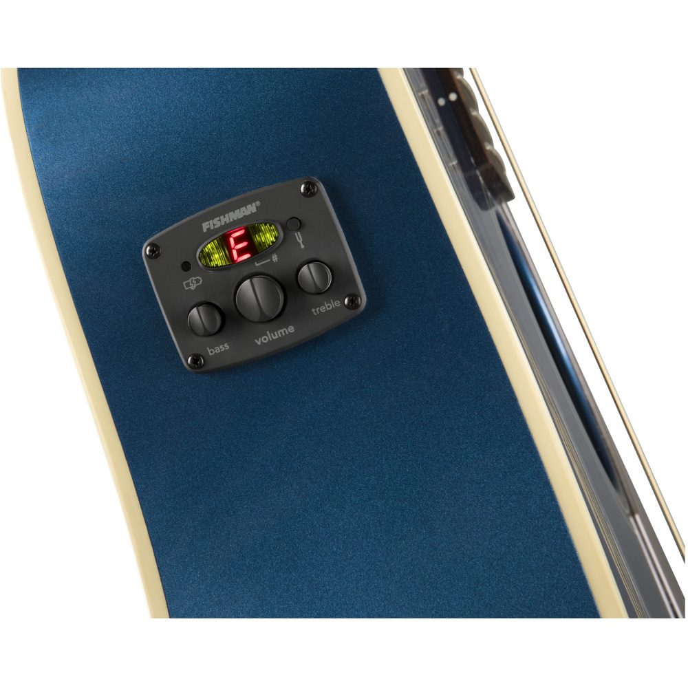 Fender Redondo Player Ceviz Klavye Belmont Blue Elektro Akustik Gitar