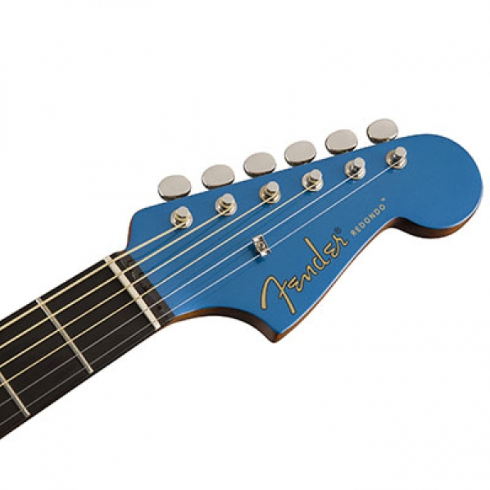 Fender Redondo Player Ceviz Klavye Belmont Blue Elektro Akustik Gitar