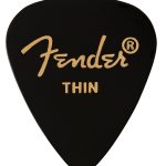 Fender 351 Shape Premium Picks Thin Siyah (12'li Paket)