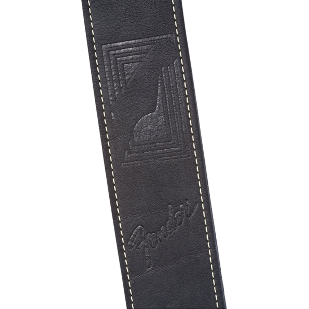 Fender Monogram Leather Strap Black Askı