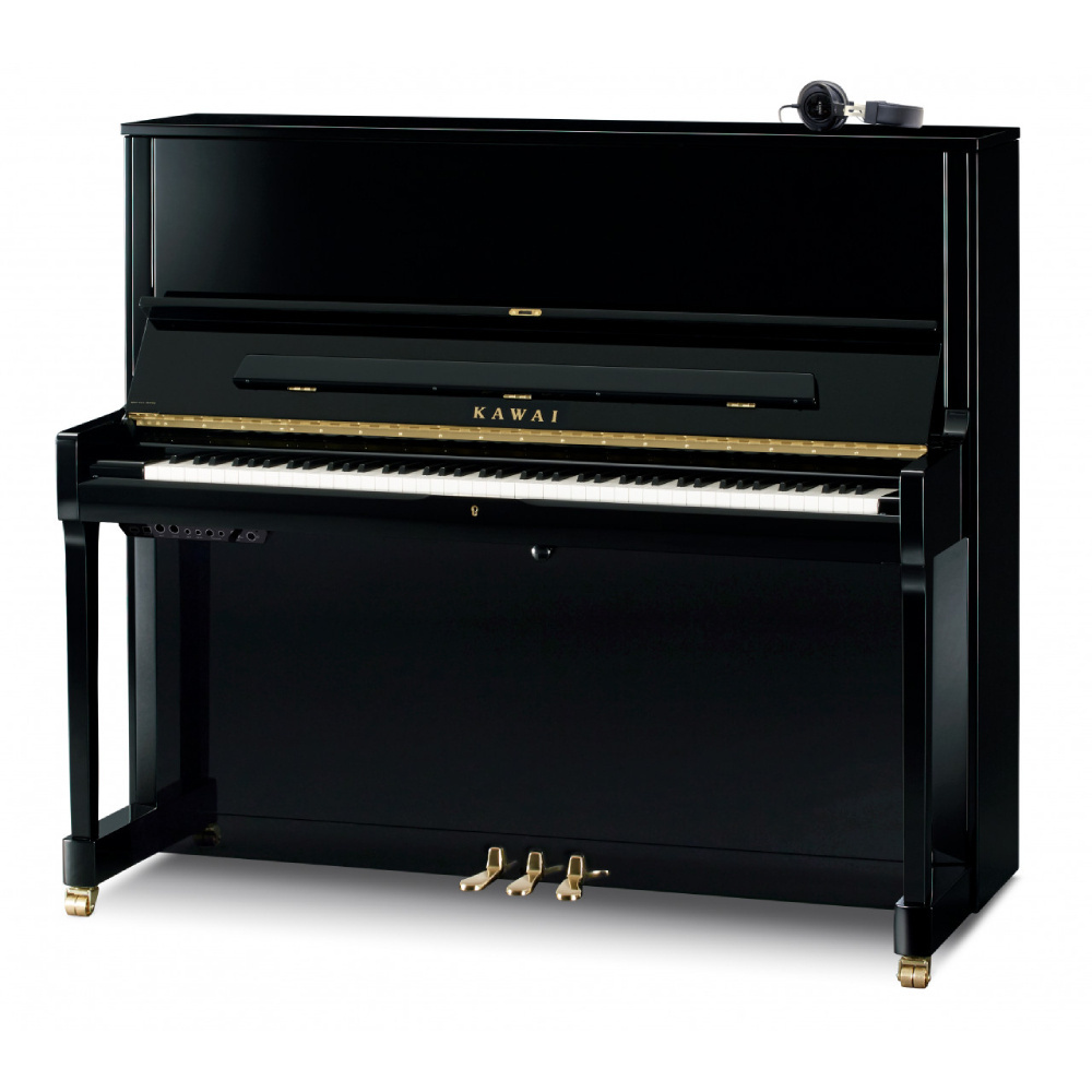 KAWAI K-500 ATX4 M/PEP – Parlak Siyah 130 CM Silent Duvar Piyanosu – ATX4 Kulaklık Sistemli