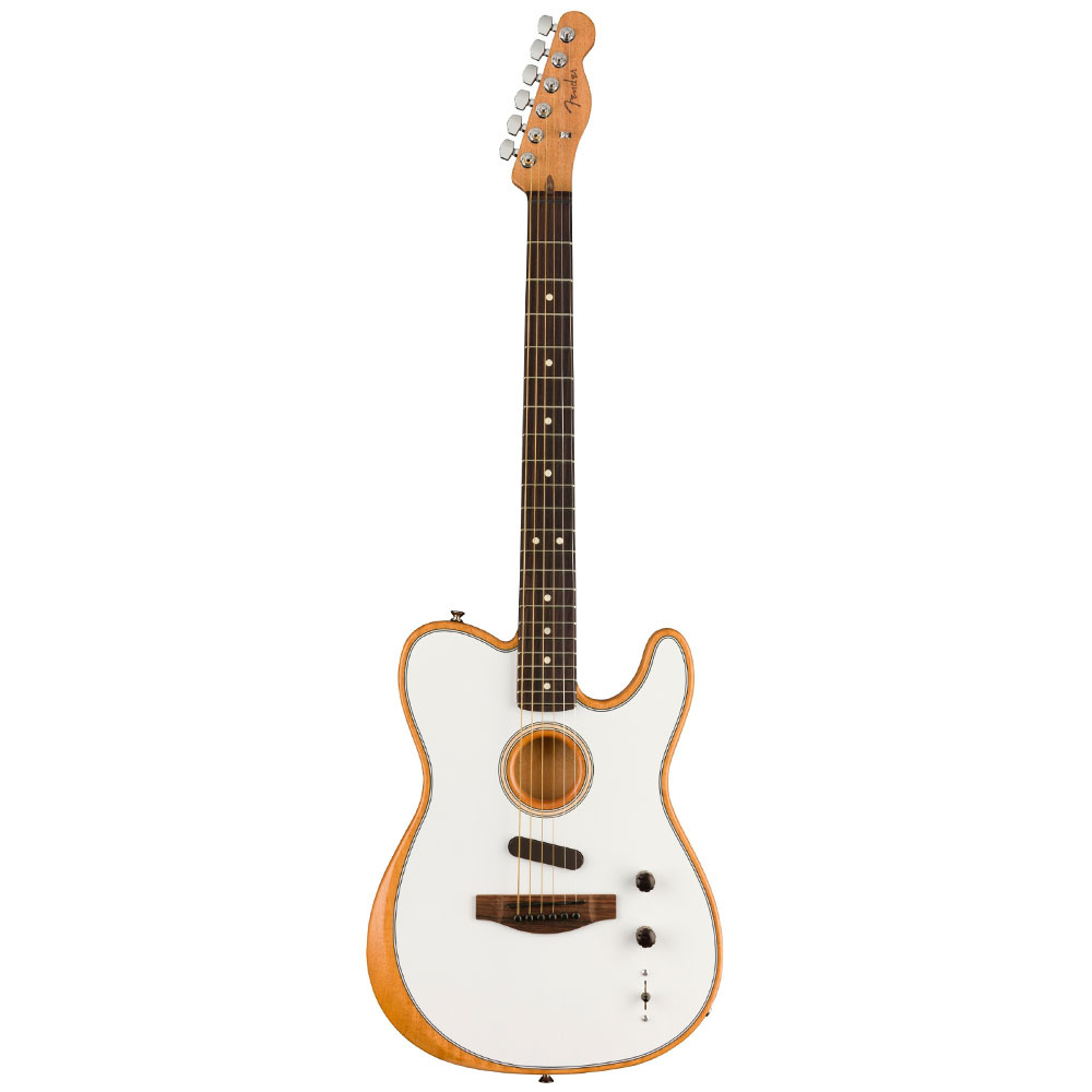 Fender Acoustasonic Player Telecaster Gülağacı Klavye Arctic White Elektro Akustik Gitar