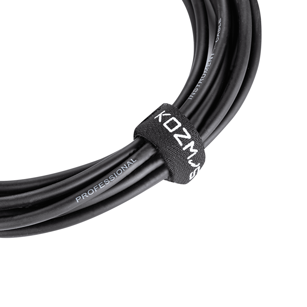 Kozmos KCL-156-6M Siyah/Gri 6mt Açılı Enstrüman Kablosu